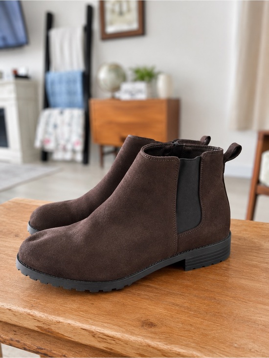 Sonoma Shoes - Sonoma Brown Suede Ankle Booties